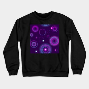 Neon Concentric Circles Crewneck Sweatshirt